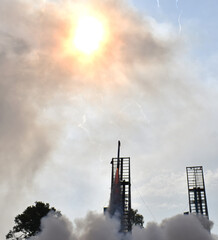 smoke from the chimney