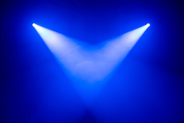 Stage lights blue