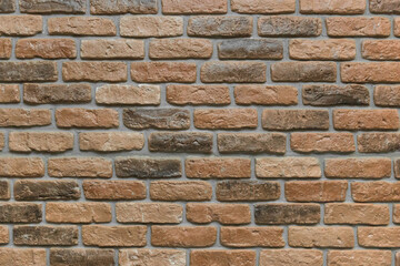 Brown brick wall texture old stone background masonry rough