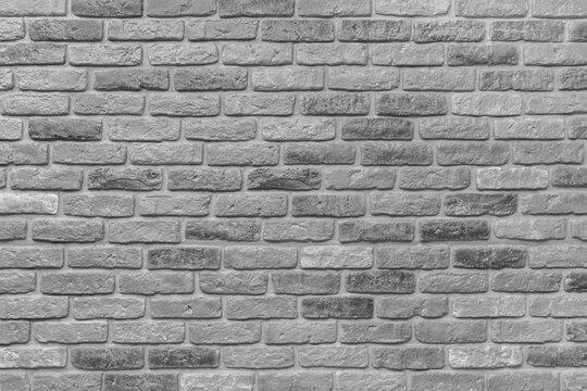 Fototapeta Grey brick wall texture old stone background masonry gray rough