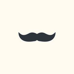 mustache vector for website symbol icon presentation
