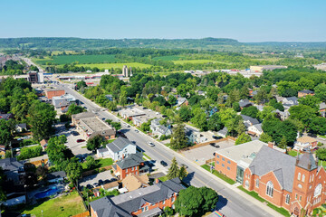 Aerial view of Milton, Ontario, Canada
