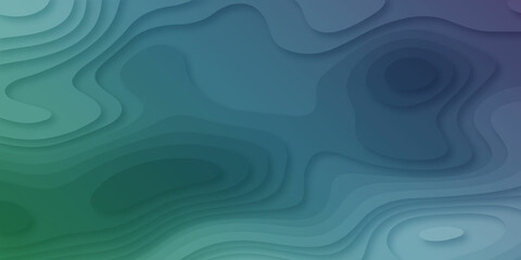 Luxury blue abstract papercut background with 3d geometry circles and soft lines, abstract layout design for brochure and flyer, Paper art vector illustration, Papercut multi layers 3D dark red. 