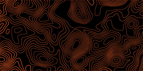 Fototapeta premium Topography relief. Abstract background. Vector illustration, vector illustration of topographic line contour map, Outline cartography landscape. Modern poster design. 