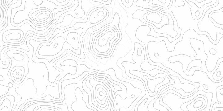 Topographic map. Geographic mountain relief. Abstract lines background. Contour maps. Vector illustration, Topo contour map on white background, Topographic contour lines vector map seamless pattern. 