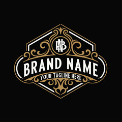 ornament logo design element. elegant, suitable for labels, beauty jewelry, salons, boutiques, hotels.