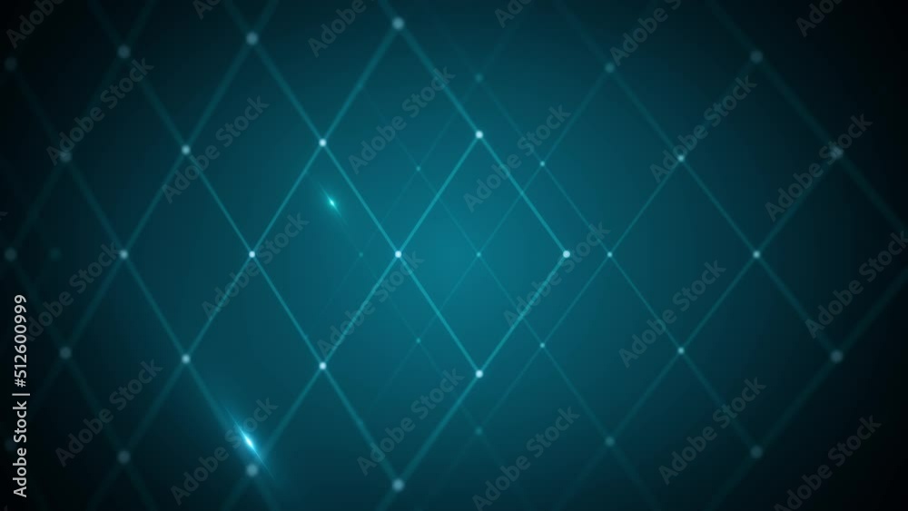 Poster Abstract Technology Background With Grid Data Zooming In Loop/ 4k animation of an abstract minimal technology background with data grid and lines and outlined cube zooming in seamless looping