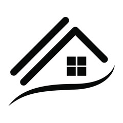 flat house logo icon