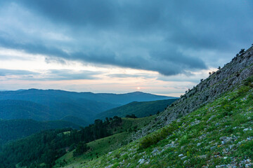Obraz premium Scenic views of Dedegöl Dağları (2 975m/9 760ft a.s.l.) is a mountain, which offer rock climbing and hiking adventures in an alpine setting, Aksu, Isparta, Turkey