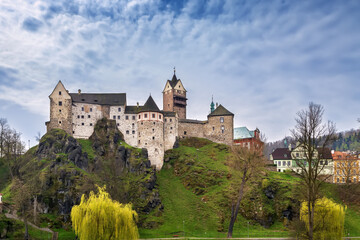 Obraz premium Loket castle, Czech republic