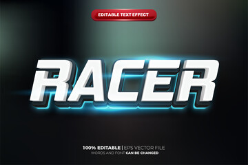 Flash Speed Racer cinematic 3d editable text effect