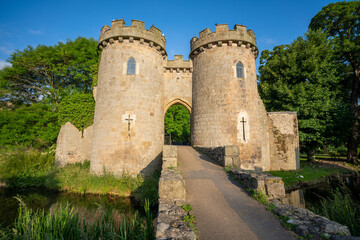 Fototapeta na wymiar Early Morning Photograph of Whittington Castle in Shropshire, England