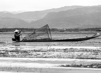 Inle lake fisherman