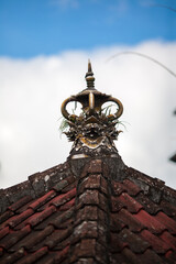 Roof of Besakih Temple in Bali, Indonesia