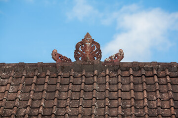 Roof of Besakih Temple in Bali, Indonesia