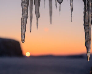 iced sunset
