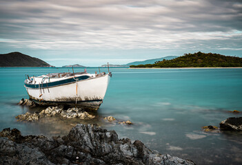 Abandoned Boat in Trellis Bay