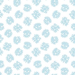 Christmas Snowflakes Holiday seamless pattern background