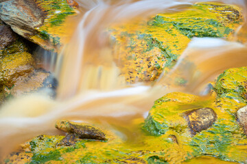 colorful water flow
