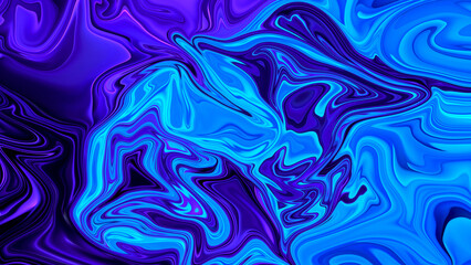 Obraz premium Liquid 3d abstract backgrounds. Vibrant oil painted illustrations. Liquefied smooth images
