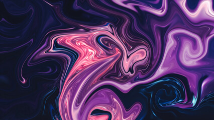 Liquid 3d abstract backgrounds. Vibrant oil painted illustrations. Liquefied smooth images