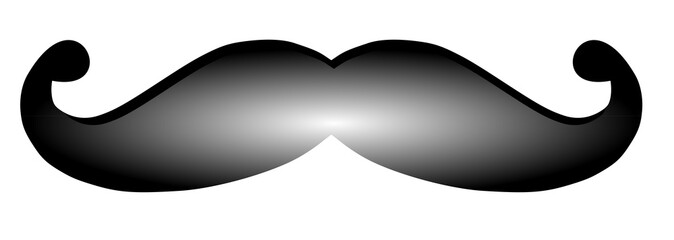 A black gentleman mustache icon