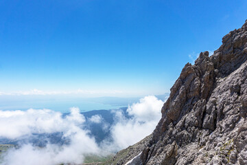 Scenic views of Dedegöl Dağları (2 975m/9 760ft a.s.l.) is a mountain, which offer rock climbing and hiking adventures in an alpine setting, Aksu, Isparta, Turkey