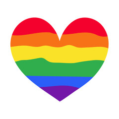 Heart Rainbow LGBT Icon