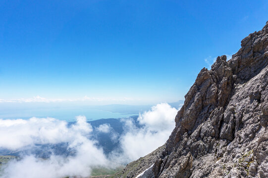 Scenic views of Dedegöl Dağları (2 975m/9 760ft a.s.l.) is a mountain, which offer rock climbing and hiking adventures in an alpine setting, Aksu, Isparta, Turkey