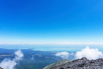 Scenic views of Dedegöl Dağları (2 975m/9 760ft a.s.l.) is a mountain, which offer rock climbing and hiking adventures in an alpine setting, Aksu, Isparta, Turkey