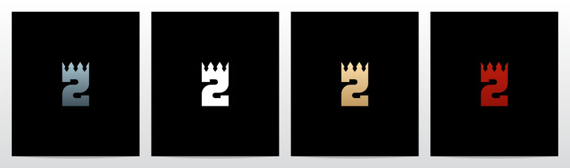Crown Merged With Letter Logo Design Z
