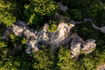 Top view from camel shaped rock in Budapest