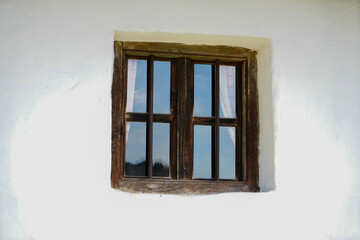 Details on an old Bavarian wooden farmhouse