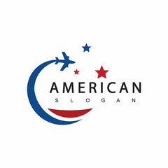 USA Tour And Travel Logo Template