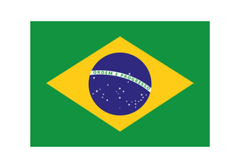 brazil flag emblem - obrazy, fototapety, plakaty