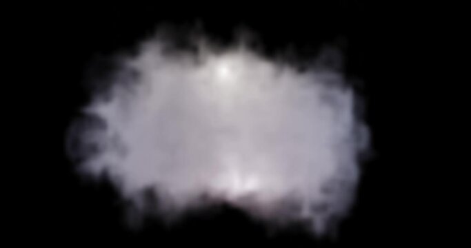 ed render of quick steam or smoke for video overlay