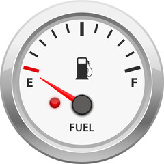 Fuel gauge clipart design illustration