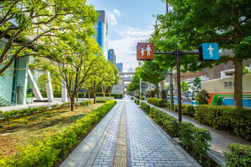 シンボルプロムナード公園　紫陽花・風景