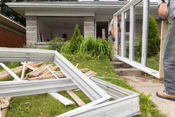 Window replacement of a bungalow 