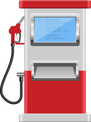 Gas pump clipart design illustration