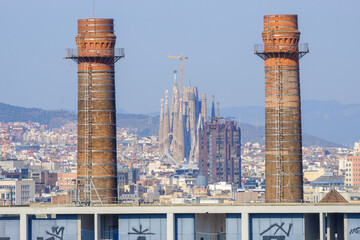 barcelona from montjuic