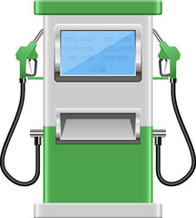 Gas pump clipart design illustration