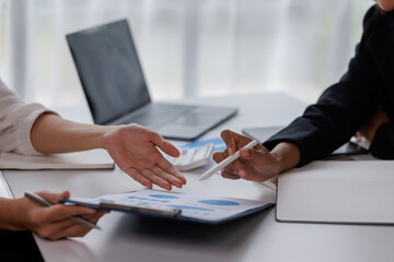 Team of business people working together in the meeting room office,Business and Statistics Marketing Finance and graphs banner, double exposure successful teamwork,business planning concept.