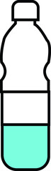 illustration of a glass bottle