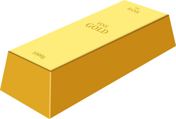 Gold bar clipart design illustration