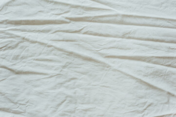 white bedsheet, creasy, linen