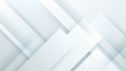 Fototapeta na wymiar Abstract white geometric shape with futuristic concept background