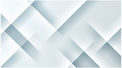 Abstract white geometric shape with futuristic concept background