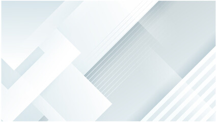 Abstract white geometric shape with futuristic concept background