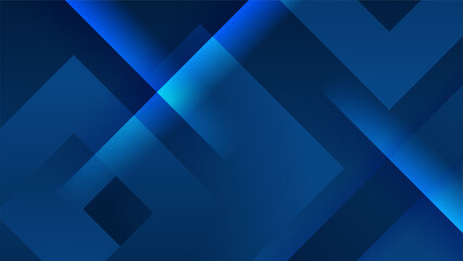 Fototapeta premium Modern dark blue abstract background. Vector abstract with science, futuristic, energy technology concept over dark blue background. Blue business presentation background